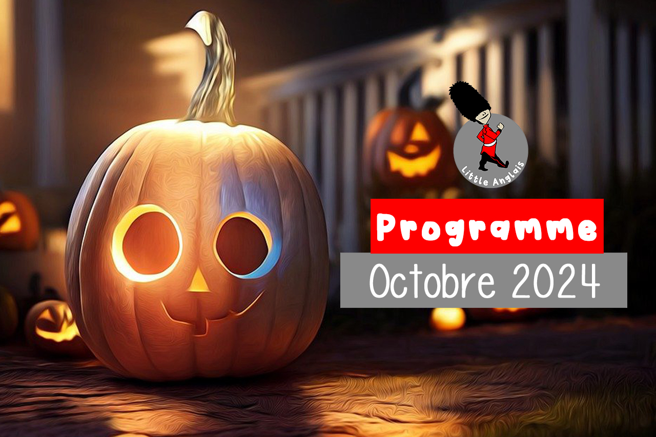 Programme Octobre 2024 cours et ateliers anglais Lorient enfants et adolescents