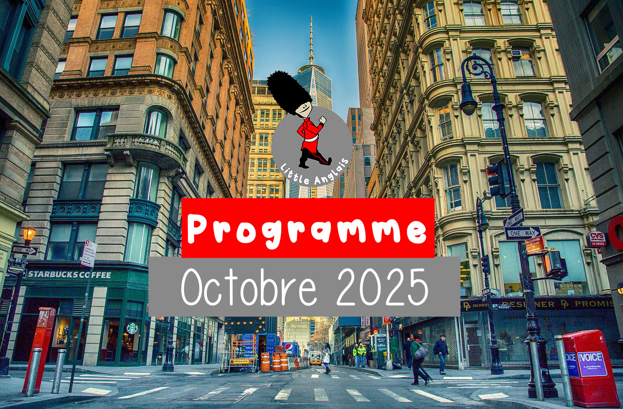 Programme ateliers et cours little anglais lorient pour enfants et adolescents morbihan bretagne octobre 2025