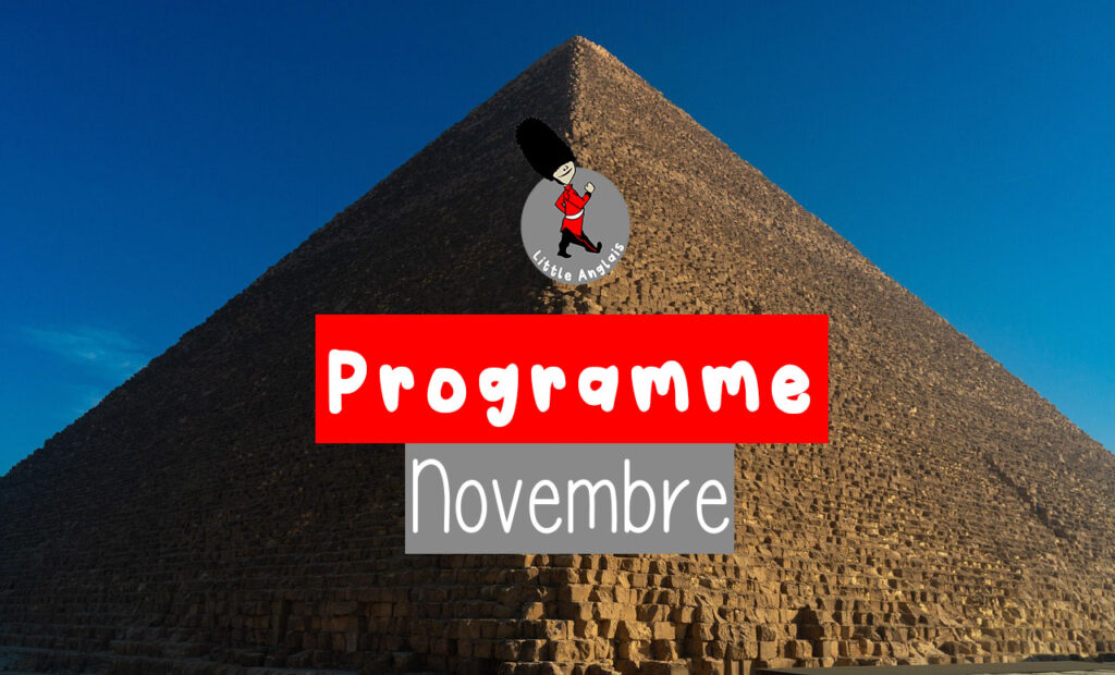 Programme Novembre 2025 little anglais lorient cours et ateliers enfants adolescents